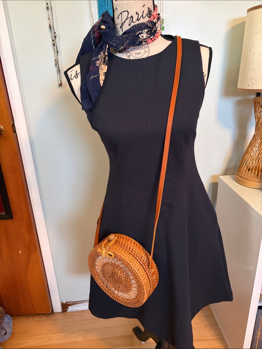 Spanx Navy dress with side pockets 
New without tags